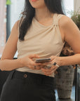 Asymmetric Ruched Top