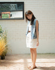 Embroidered Boho Denim Vest
