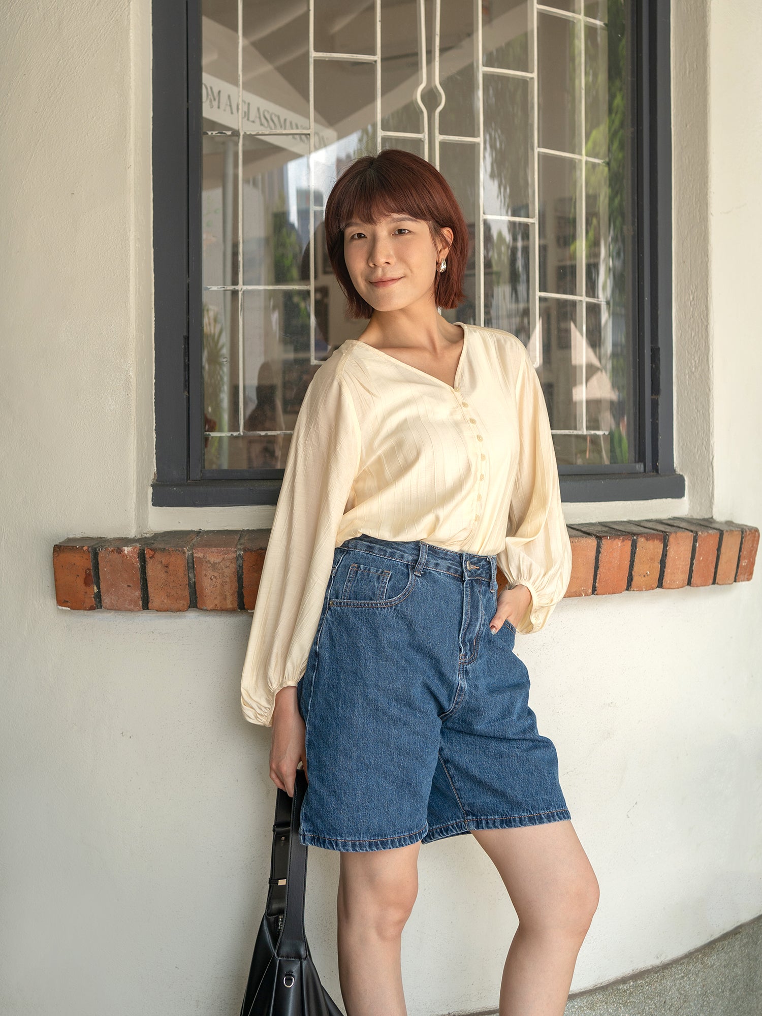 Sheer Button Blouse