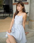 Lace-Up Mini Dress
