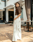 Pinstripe Wide Leg Pants