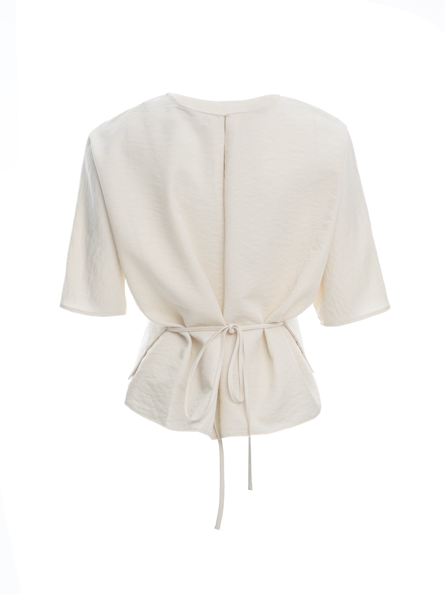 Casual Tie-Waist Blouse