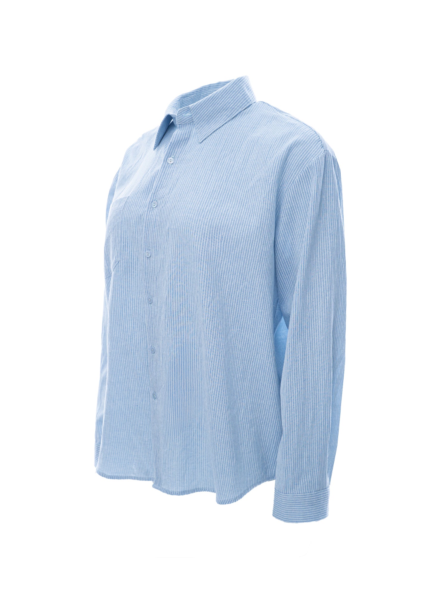 Textured Button-Down Loose-Fit Shirt