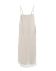 Bow-Front Midi Dress