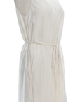 Sleeveless V-Neck Open Back Detail Midi Dress
