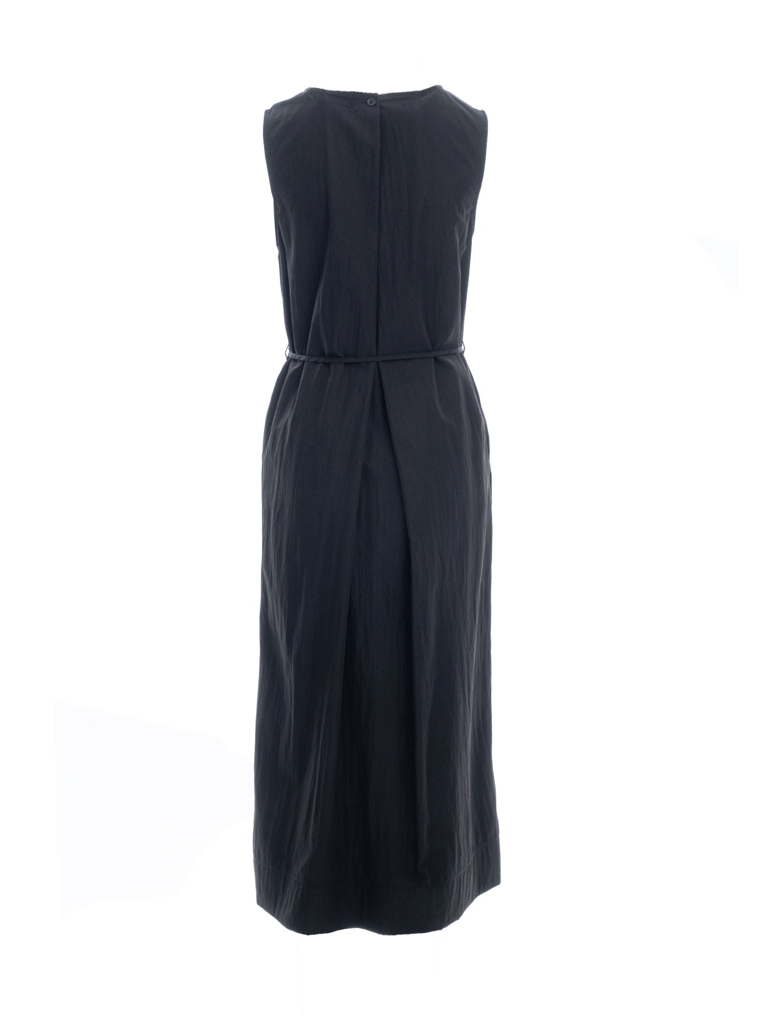 Sleeveless V-Neck Open Back Detail Midi Dress