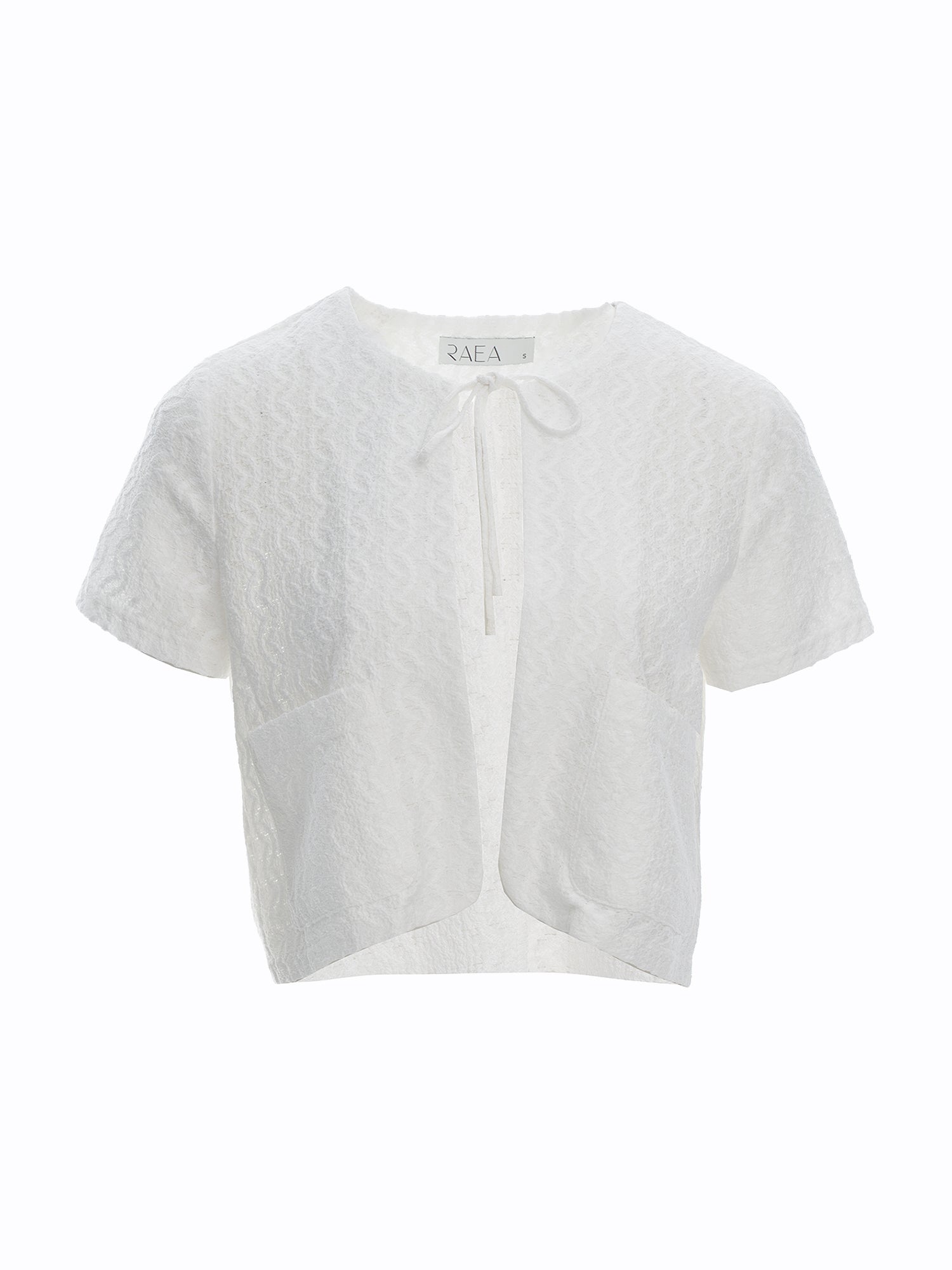 Lace Tie-Front Cardigan