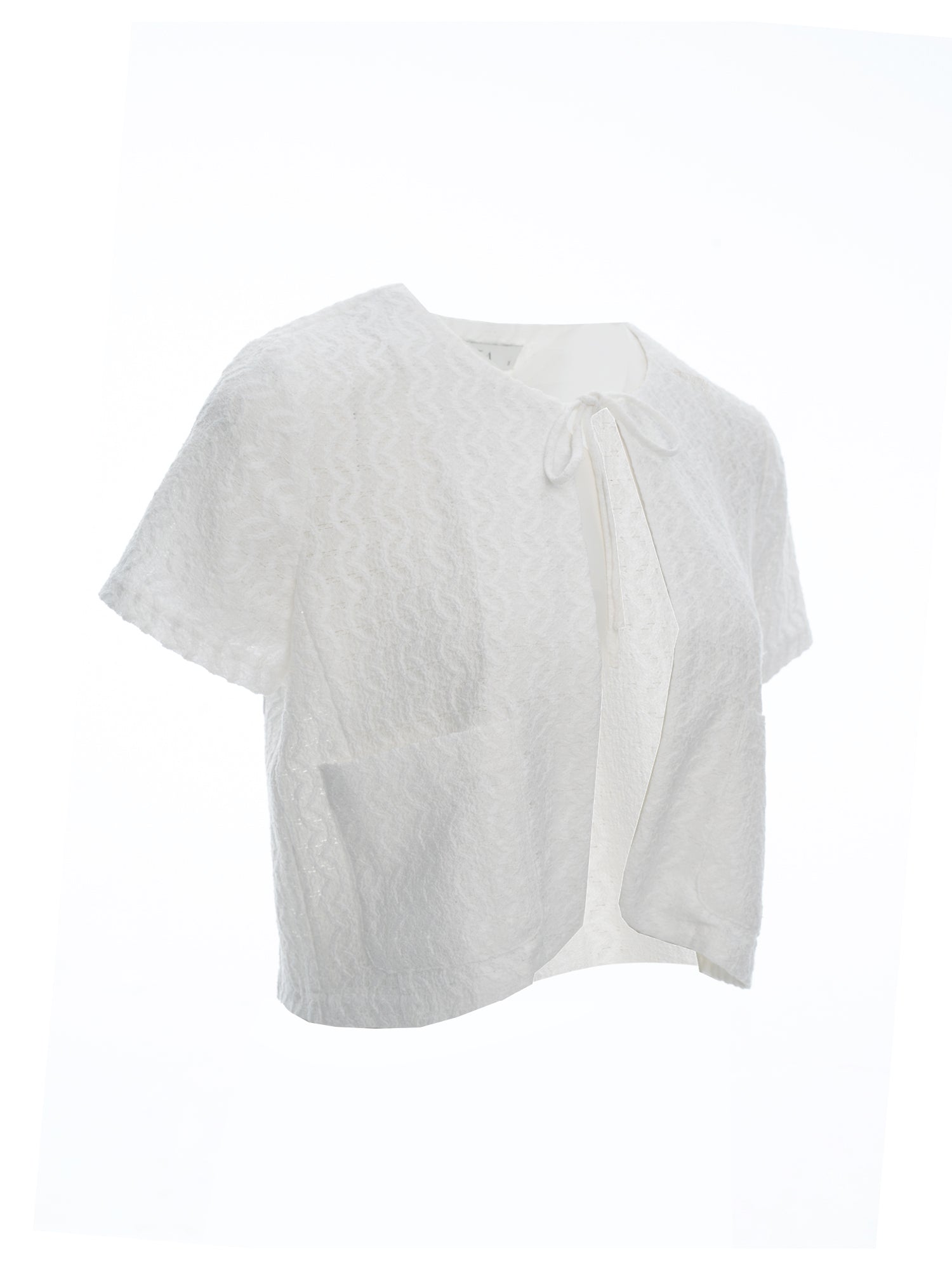 Lace Tie-Front Cardigan
