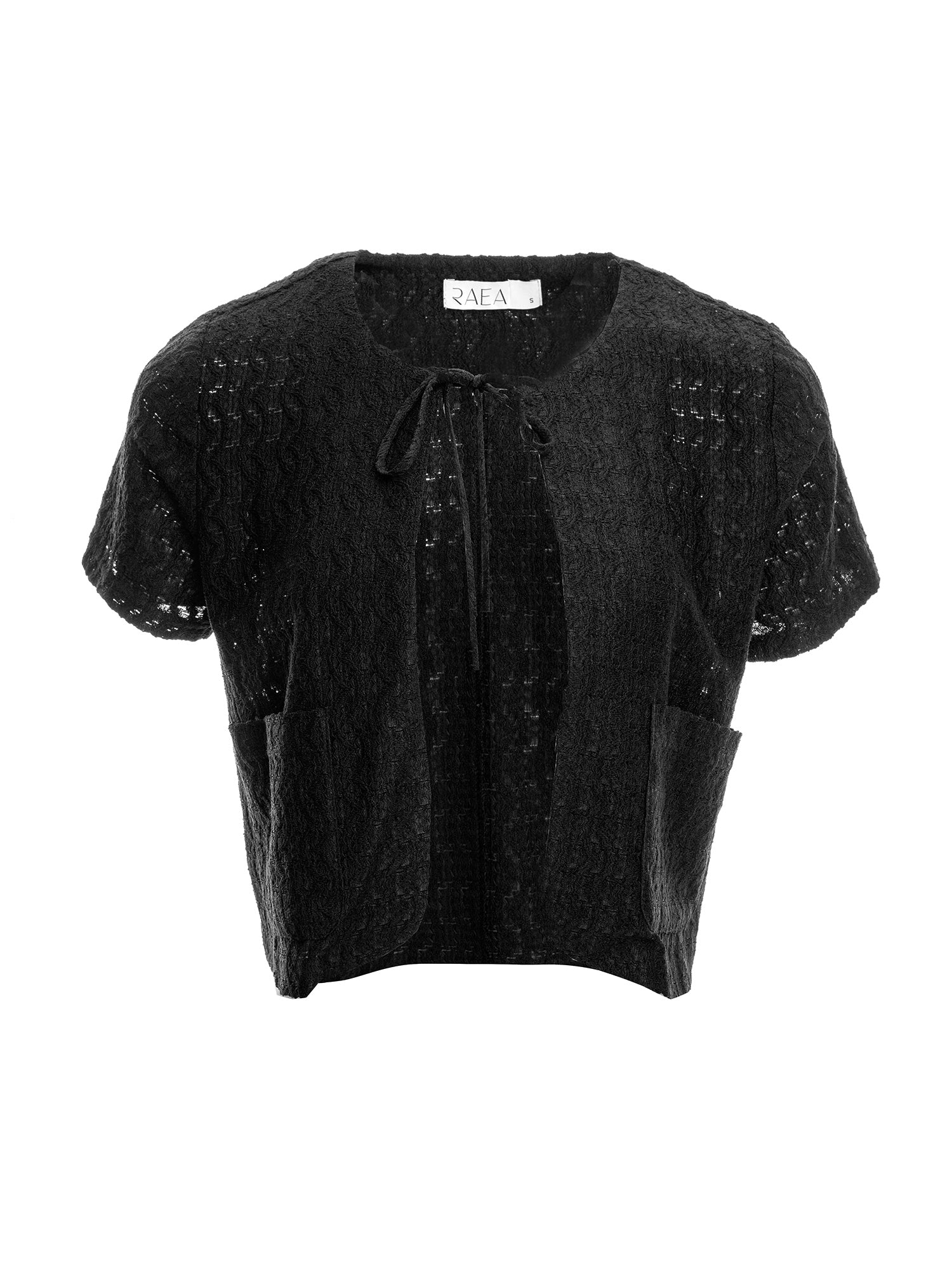 Lace Tie-Front Cardigan
