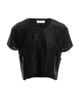 Lace Tie-Front Cardigan