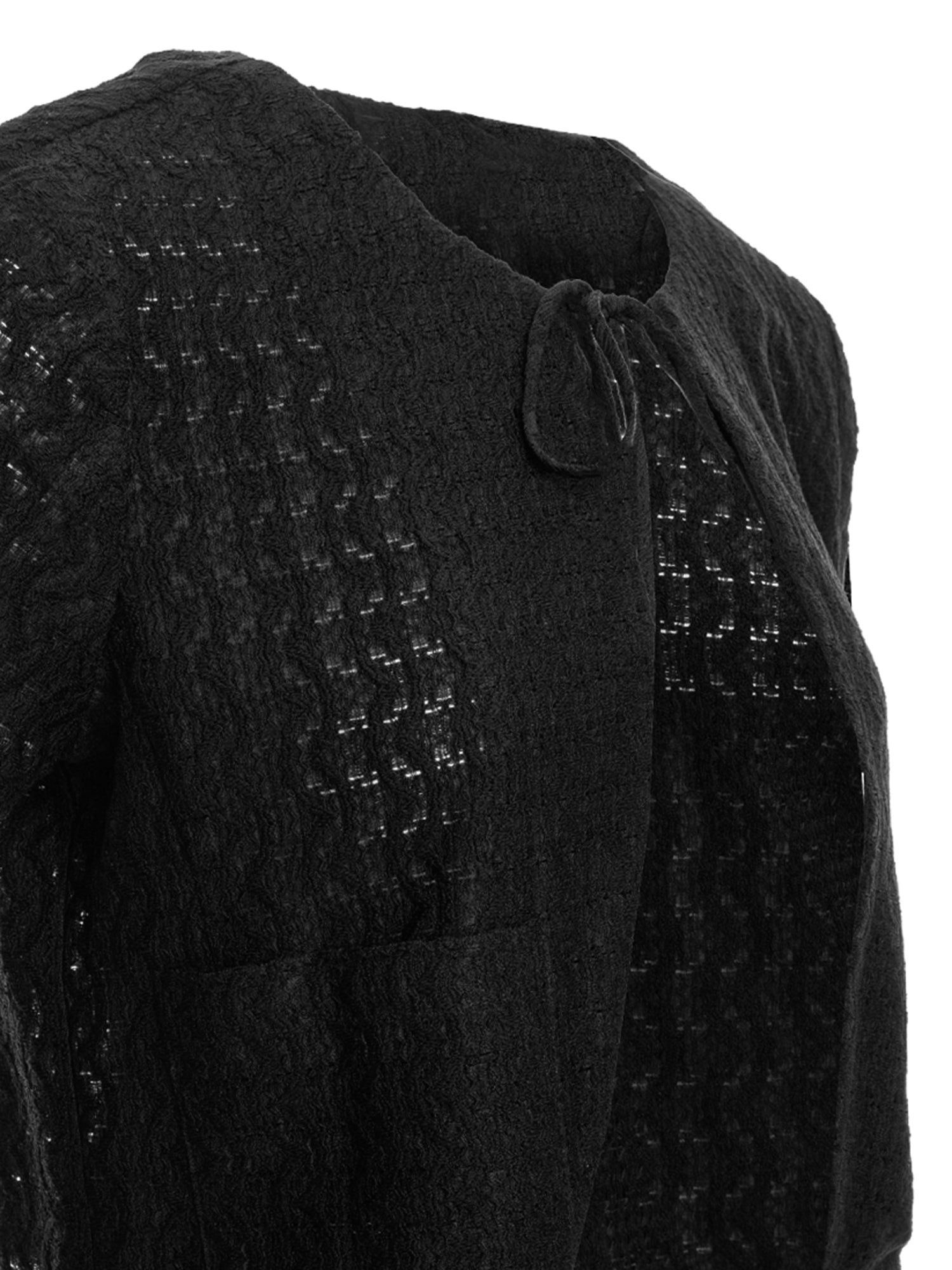 Lace Tie-Front Cardigan