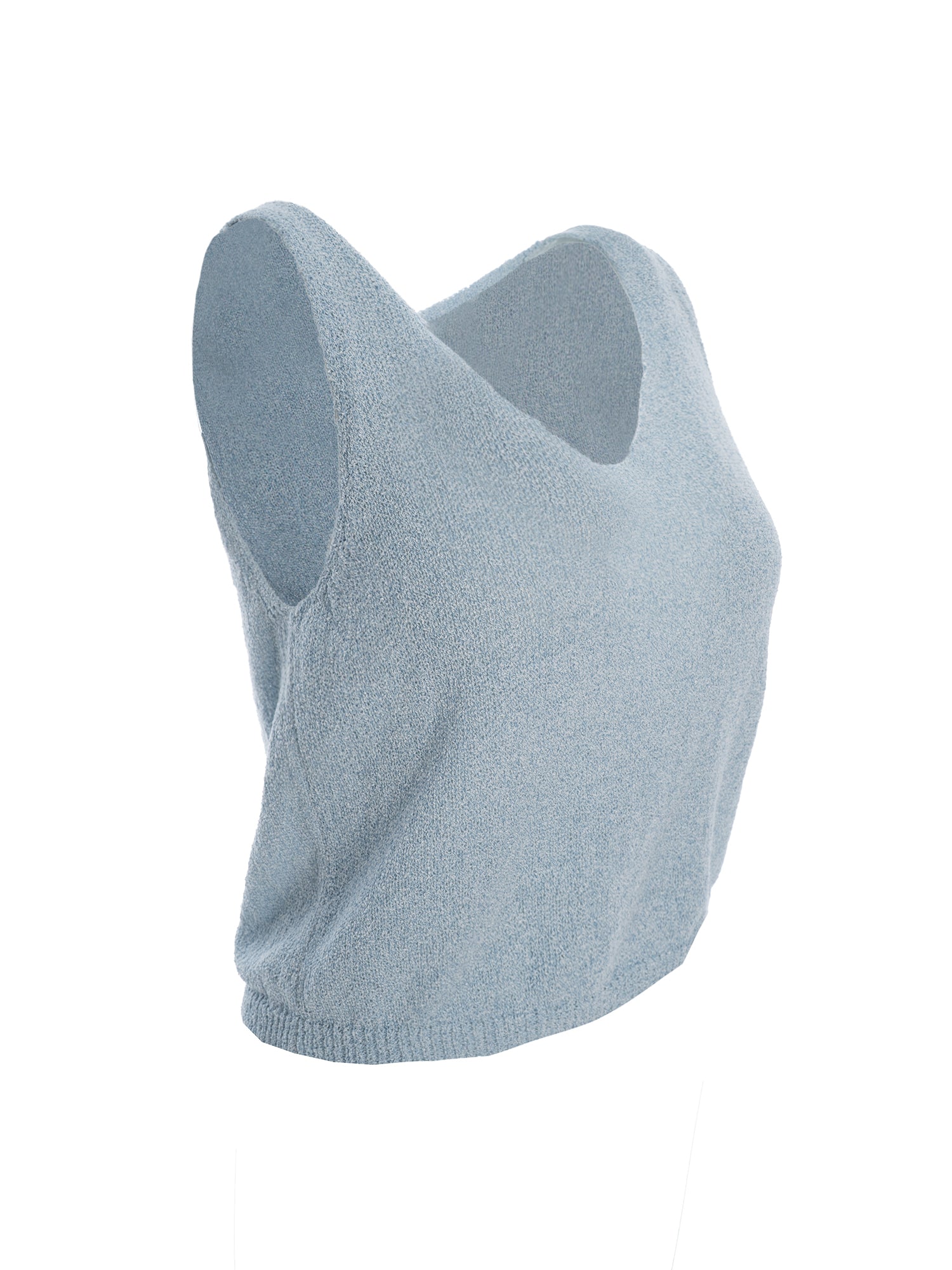 V-Neck Sleeveless Knit Top