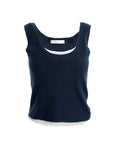 Scoop Neck Knit Tank Top