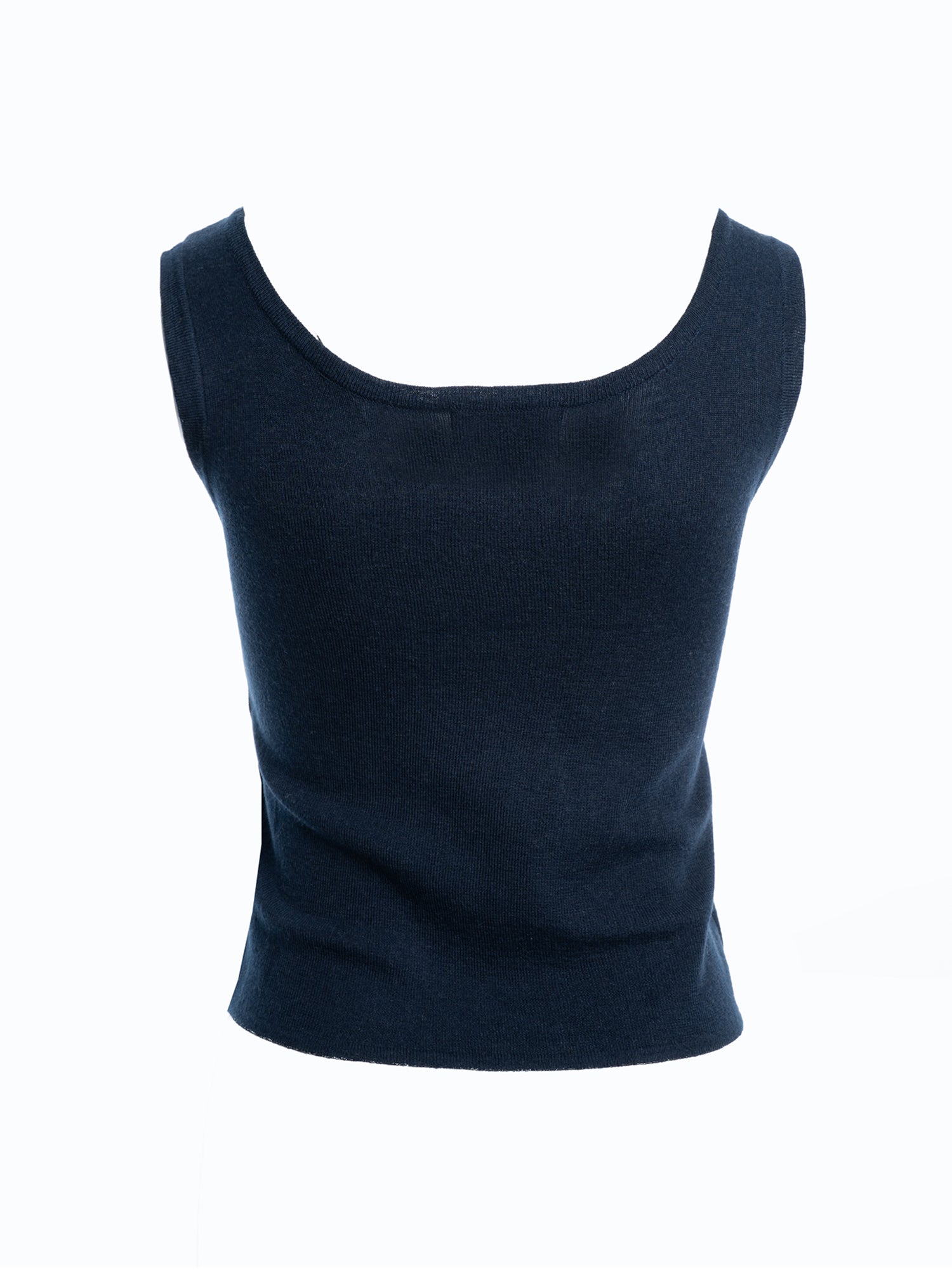 Scoop Neck Knit Tank Top