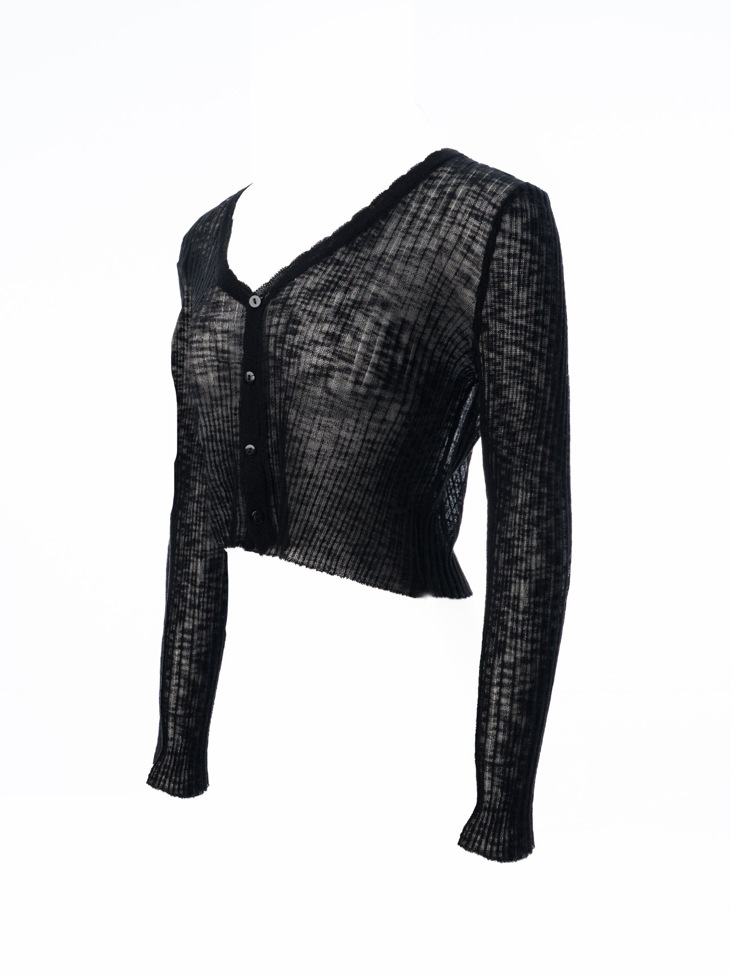 V-Neck Knit Cardigan