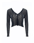 V-Neck Knit Cardigan