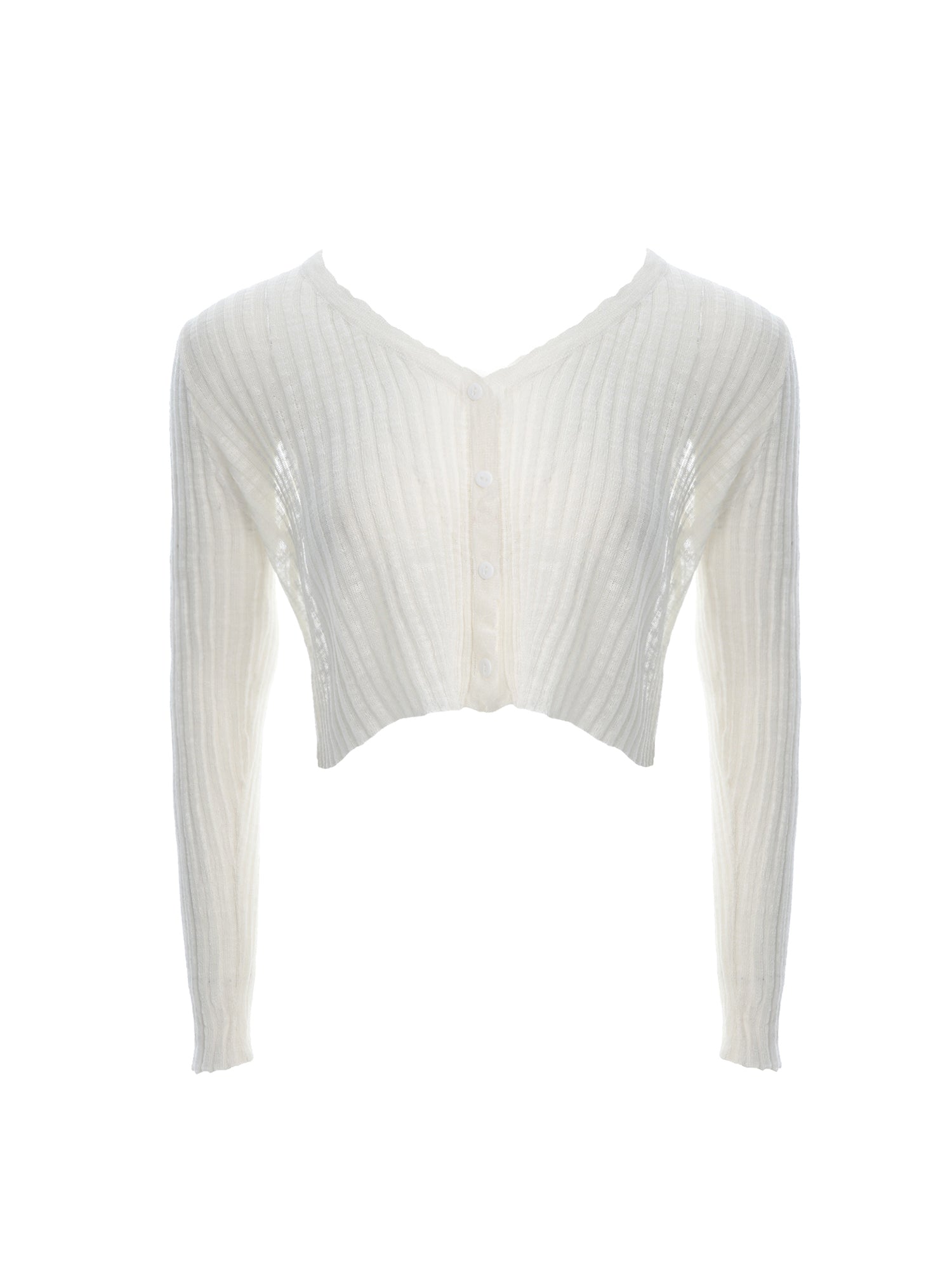V-Neck Knit Cardigan