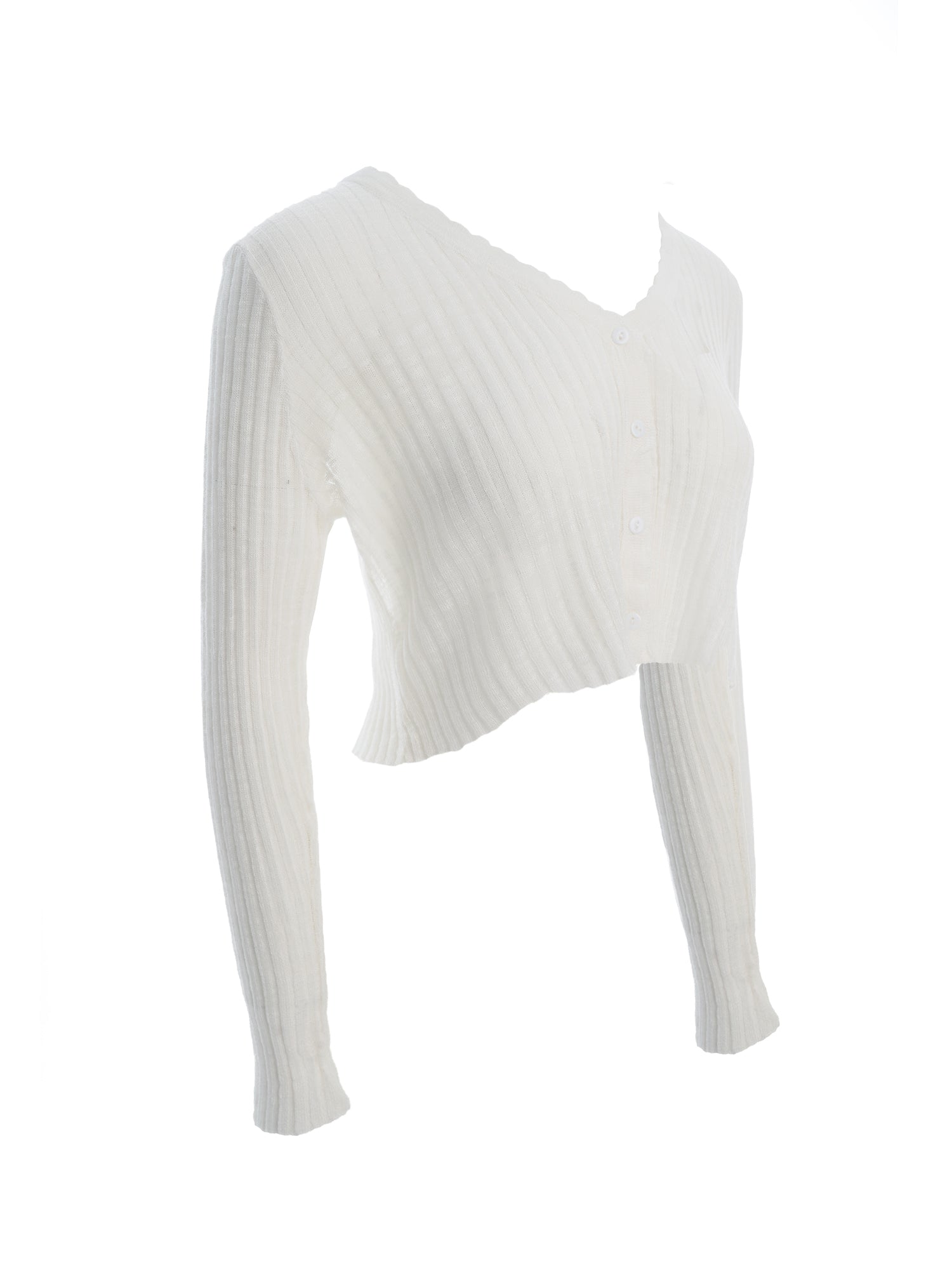 V-Neck Knit Cardigan