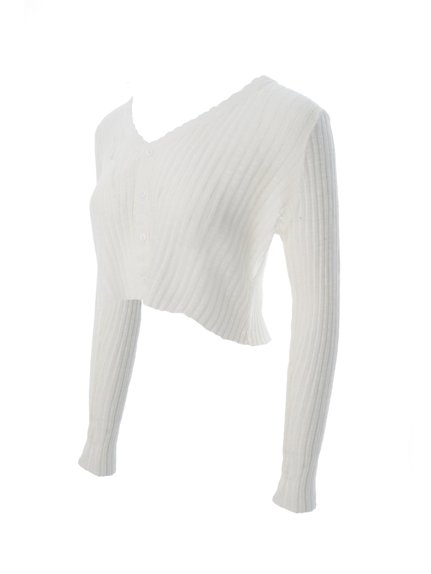 V-Neck Knit Cardigan