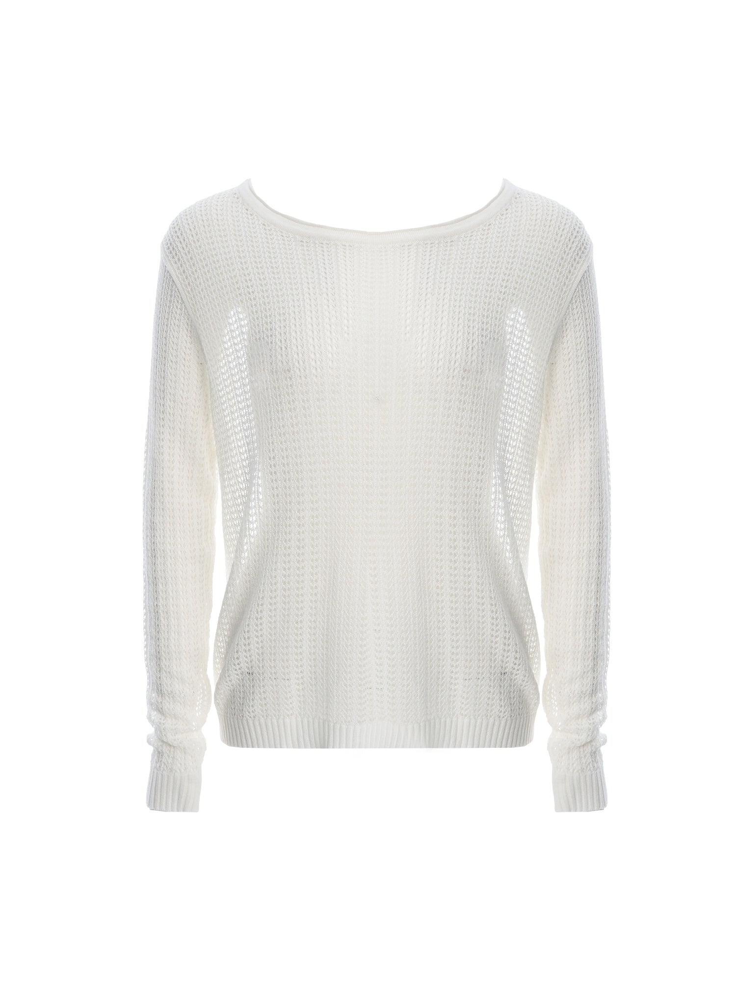Netting Long Sleeve Knit Top
