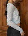 V-Neck Knit Cardigan