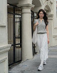 Collar Yarn Knit Drop Shoulder Top