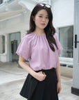 Puff Sleeve Crop Blouse