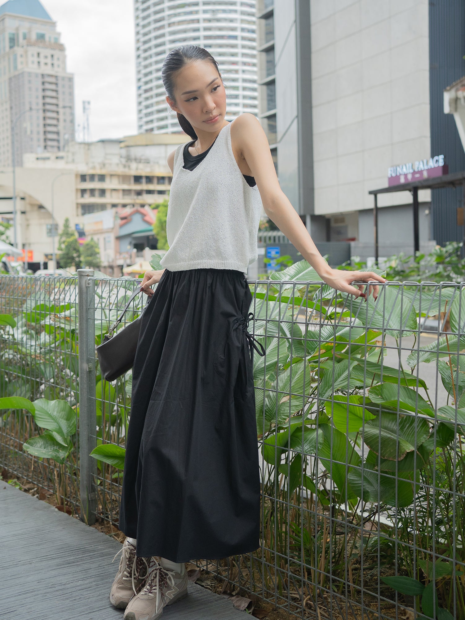 V-Neck Sleeveless Knit Top