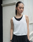 V-Neck Sleeveless Knit Top