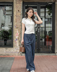 Short-Sleeve Fitted Shirt