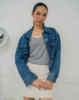 Drop shoulder loose Fit Jacket With Removable Hood
