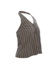 Pinstripe Halter Vest Top