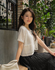 Lace Tie-Front Cardigan