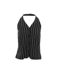 Pinstripe Halter Vest Top