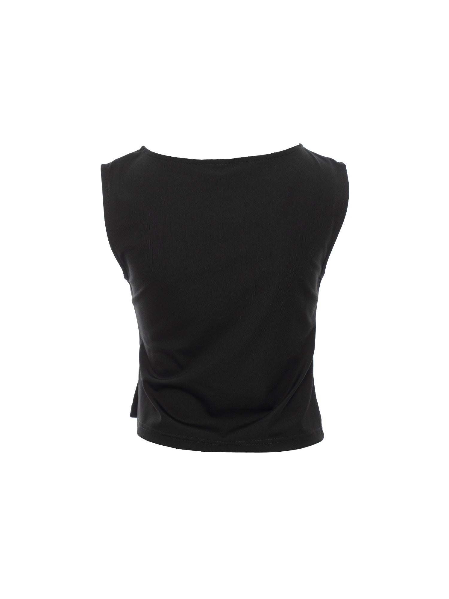 Side-Gathered Sleeveless Top