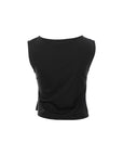 Side-Gathered Sleeveless Top
