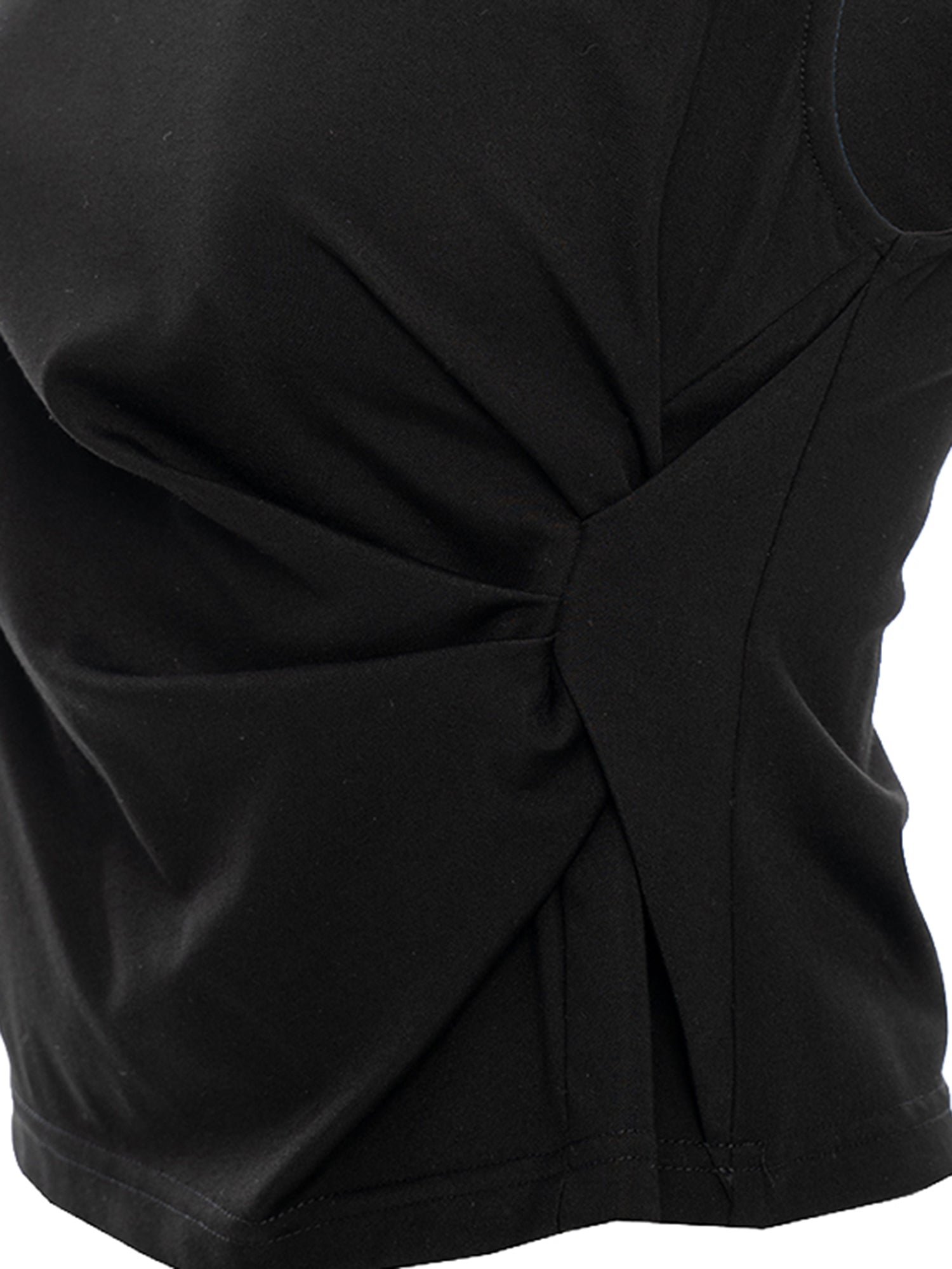 Side-Gathered Sleeveless Top