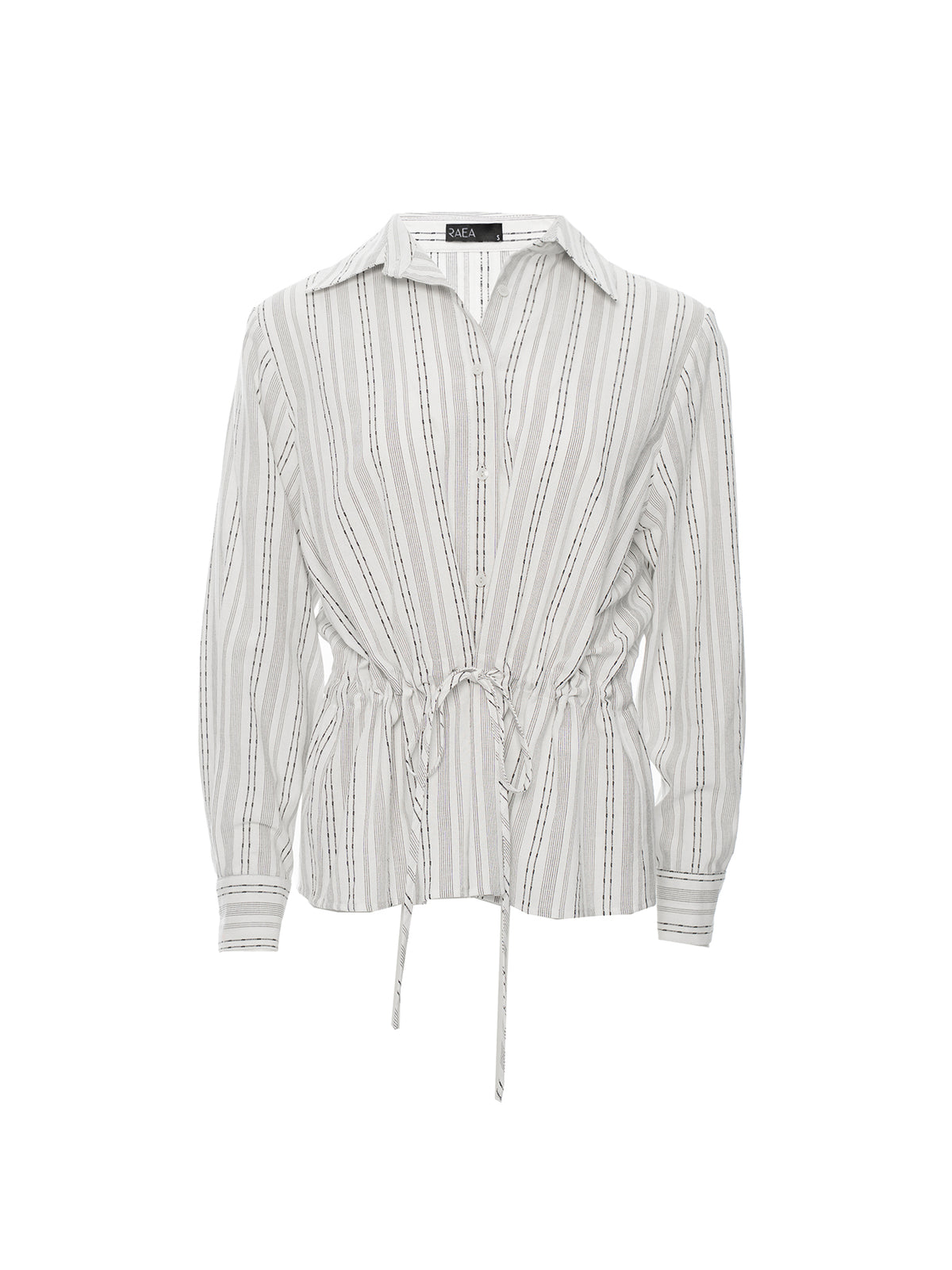 Pinstripe Peplum Blouse