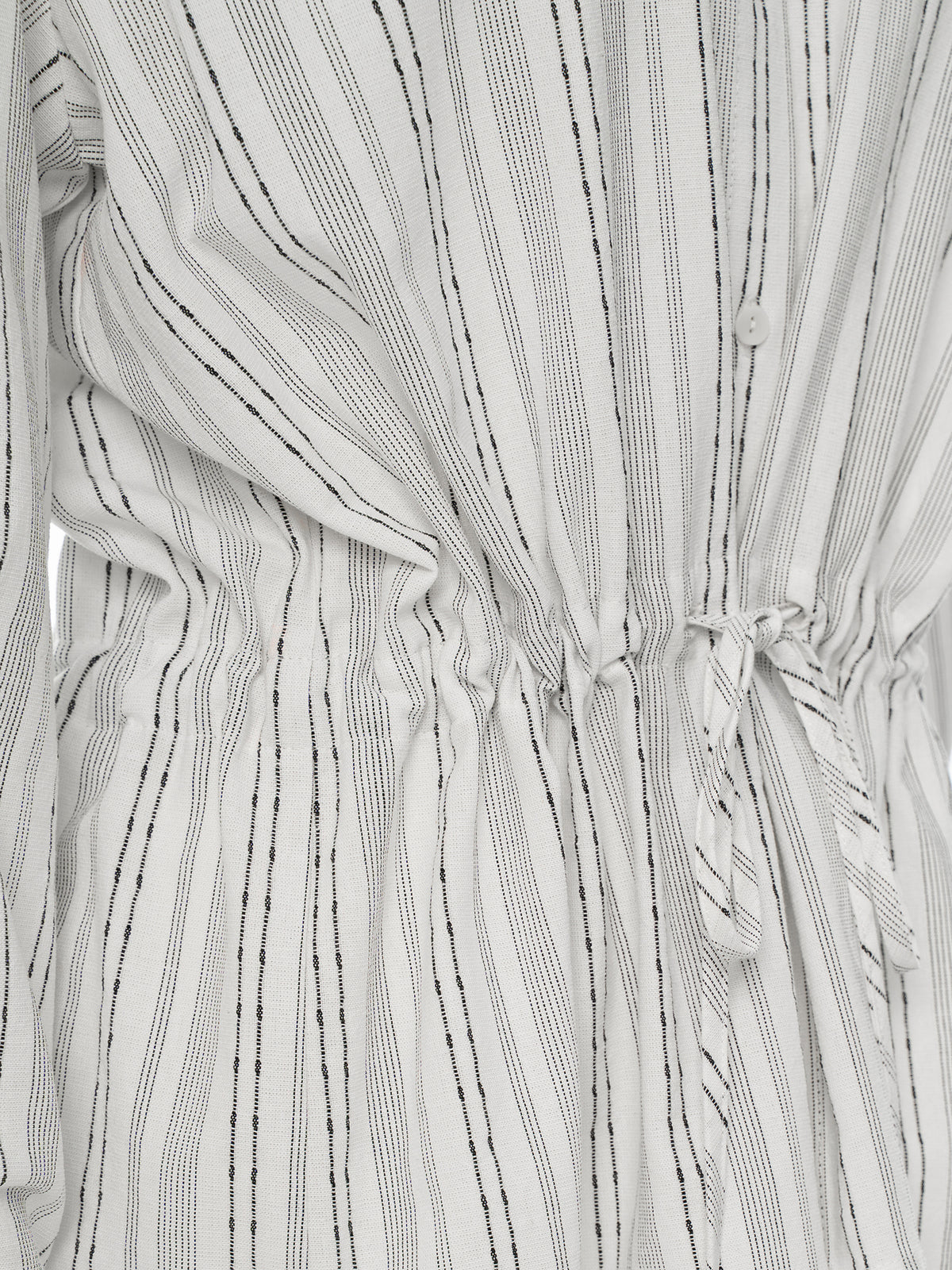 Pinstripe Peplum Blouse