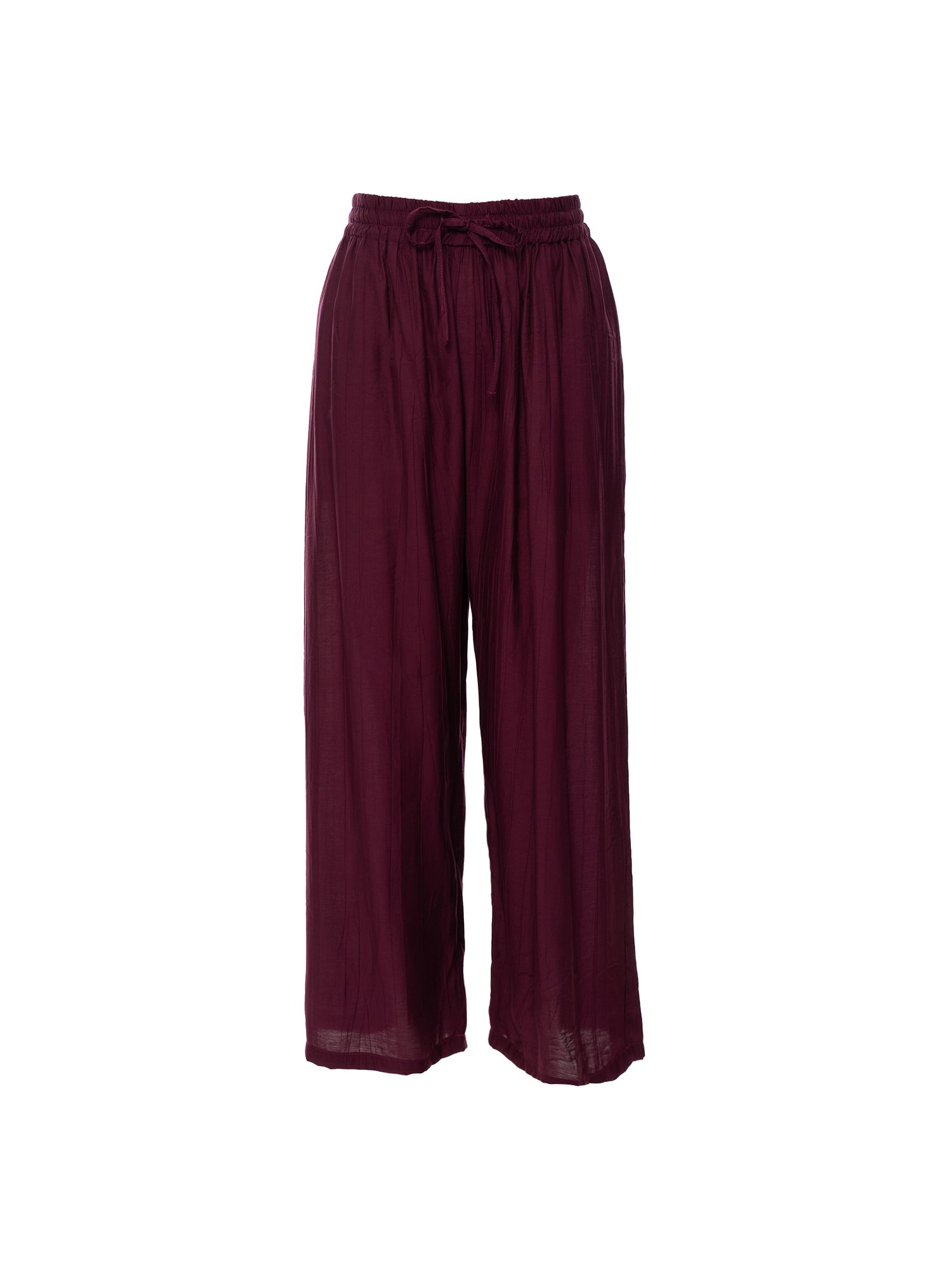 Fluid Wide-Leg Drape Pants