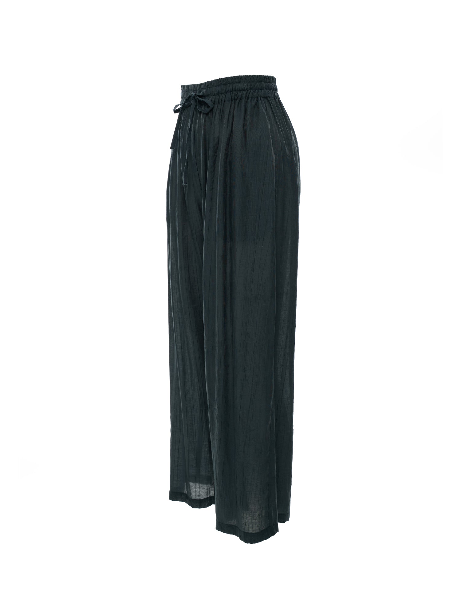 Fluid Wide-Leg Drape Pants