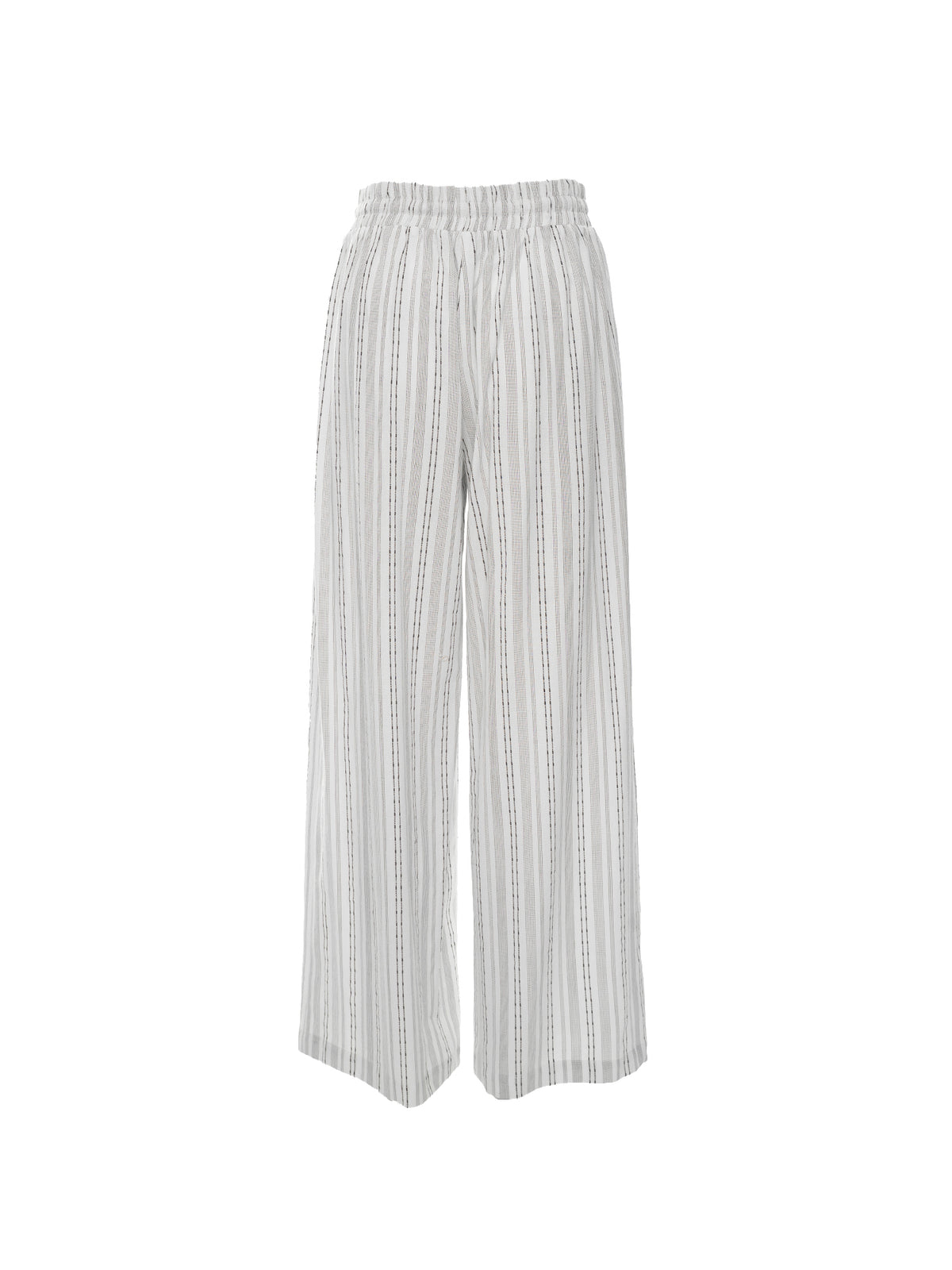 Textured Pinstripe Drawstring Pant