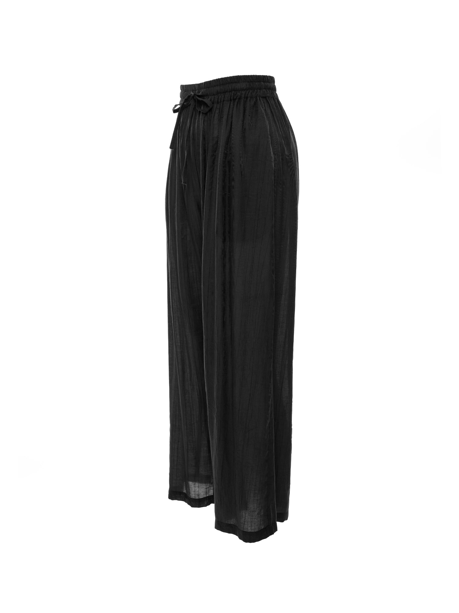 Fluid Wide-Leg Drape Pants