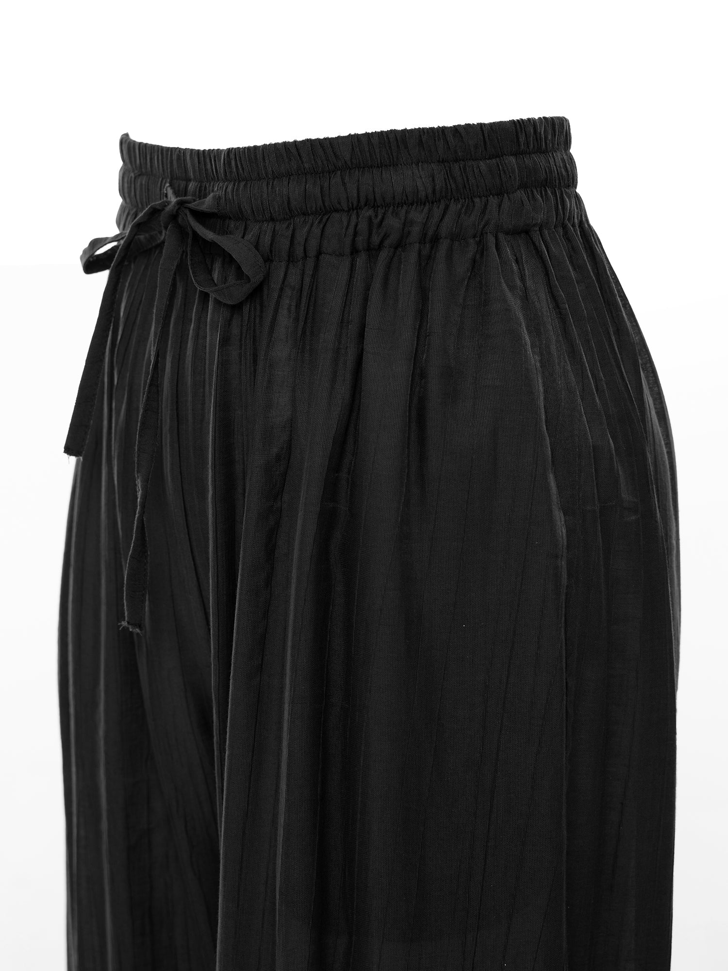 Fluid Wide-Leg Drape Pants