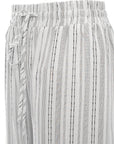 Textured Pinstripe Drawstring Pant