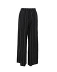 Textured Pinstripe Drawstring Pant