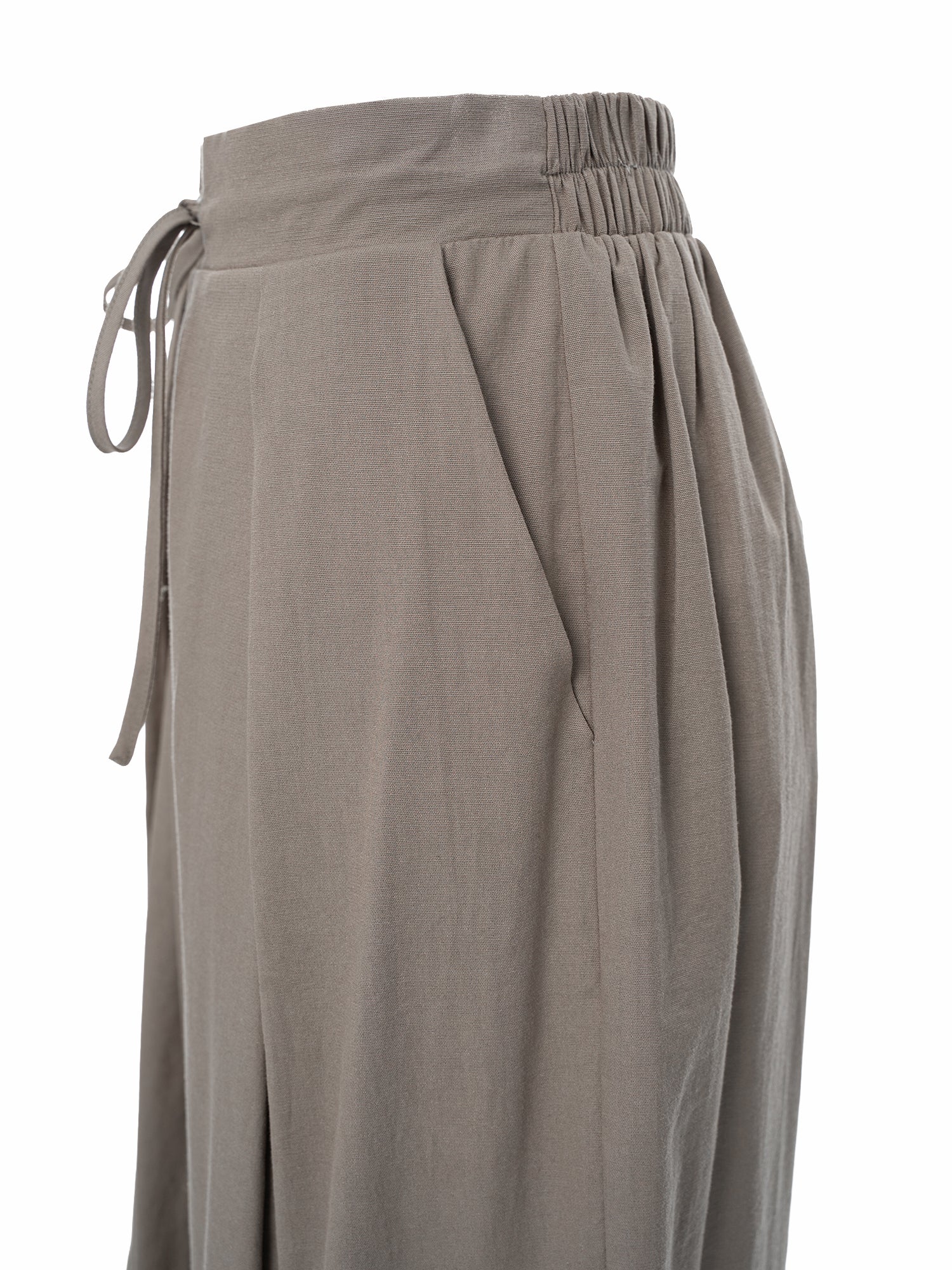 Pleated Wide Leg Trouser