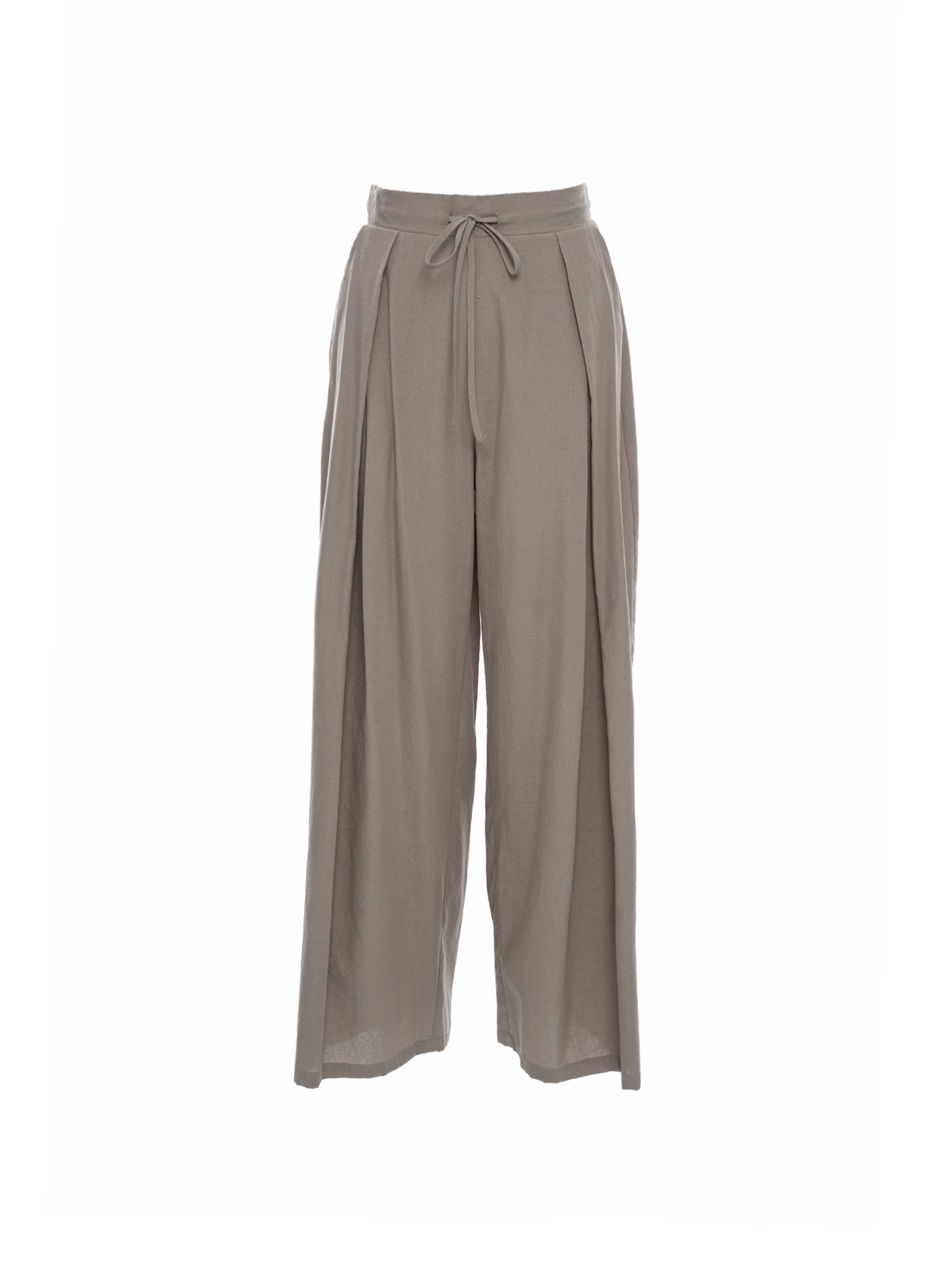 Pleated Wide Leg Trouser