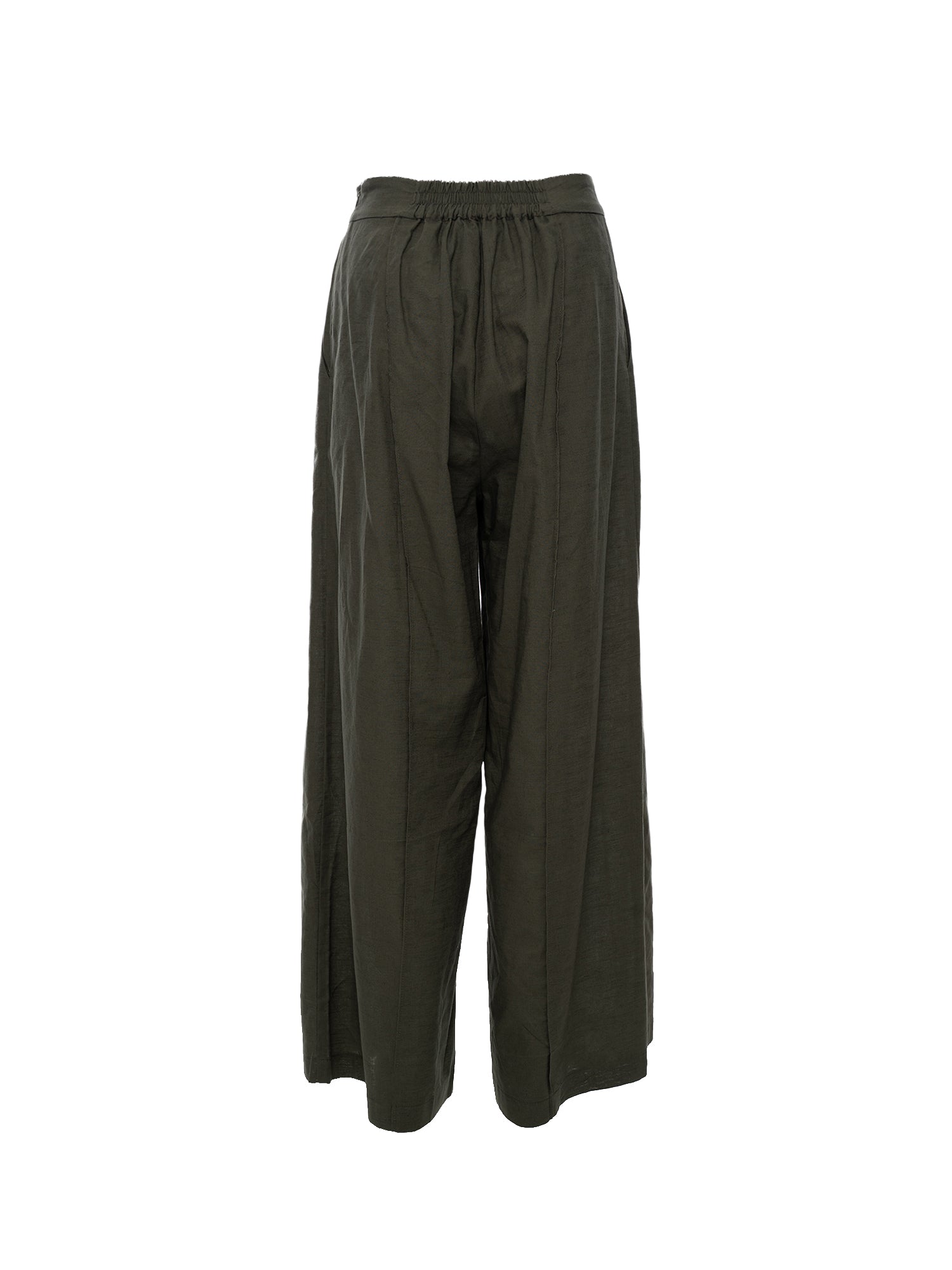 Front-Seam Wide-Leg Trouser
