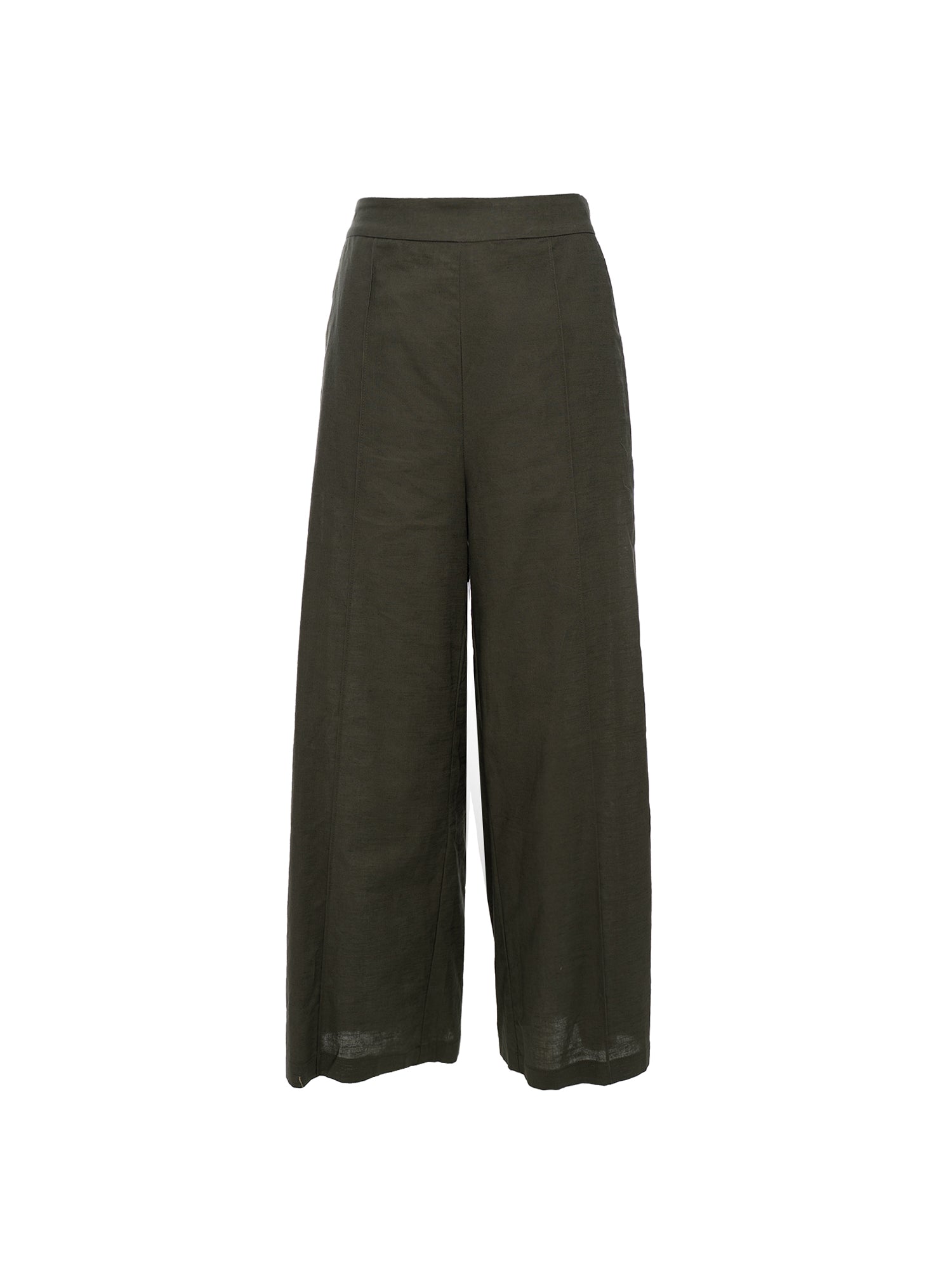 Front-Seam Wide-Leg Trouser